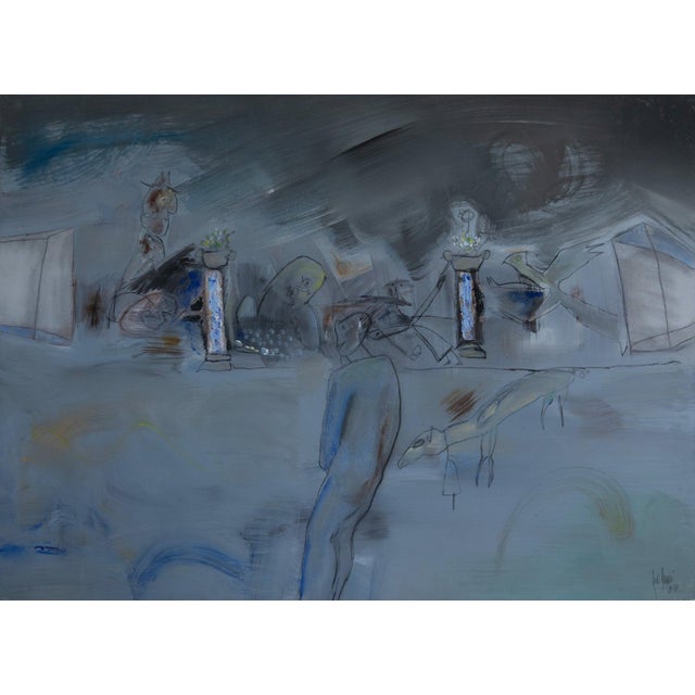 Jordi Samsó, Abstract Figuration Scene, Oil Painting For Sale - Image 6 of 6