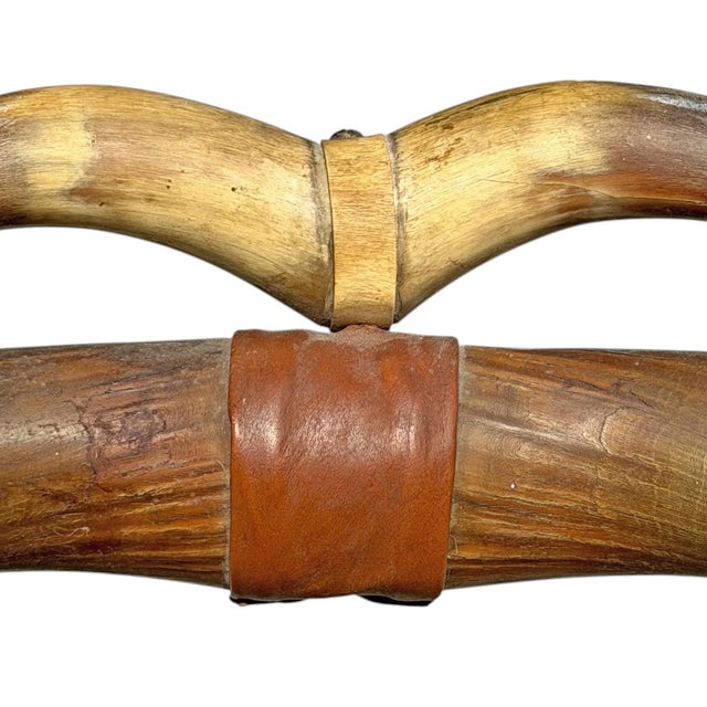 Animal Skin 19th Century Longhorn Hearth Chair Attributed to Wenzel Friedrich For Sale - Image 7 of 12