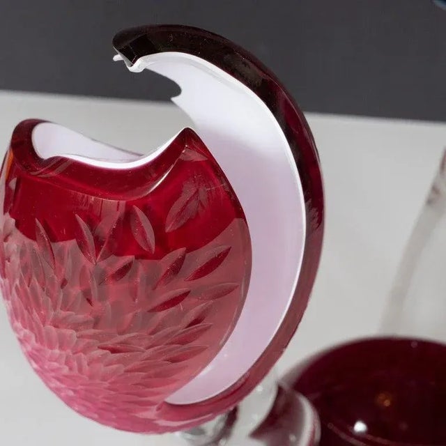 Layered Glass "Dragonfruit" Sculpture by Jiri Jelinek For Sale - Image 11 of 13