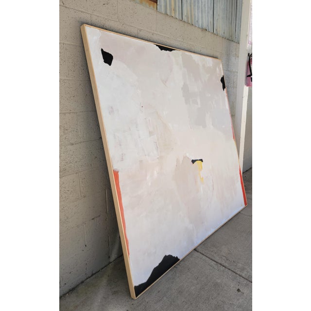 Large-Scale Modern Abstract Painting White Primary Color For Sale - Image 4 of 11