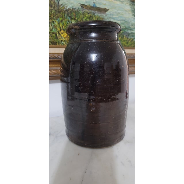 Antique Donaghho Company Parkersburg w.v Wax Seal Stoneware Crock For Sale In Chicago - Image 6 of 12
