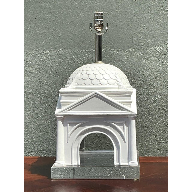 Vintage Architectural Ceramic Table Lamp For Sale - Image 14 of 17