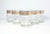 1960s MCM Culver 5 Gold Silver Copper Band Old Fashioned Tumbler Glasses 4” 14oz Good condition. No chips, cracks, or...