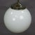 Bauhaus Functionalistic Bauhaus Pendant Light with Opaline Glass Shade, 1920s For Sale - Image 3 of 7