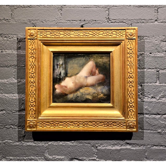 Post Impressionist Grigory Gluckmann - Reclining Nude Female - Oil Painting For Sale - Image 3 of 12