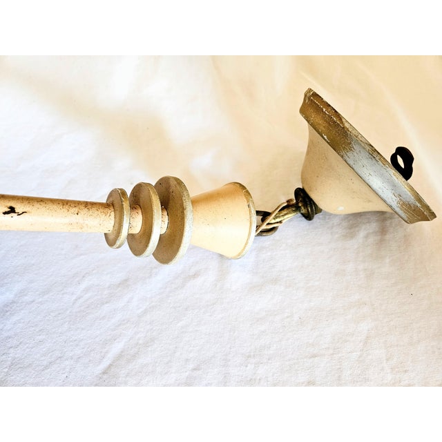 Silver Vintage Art Deco Ufo Ceiling Light For Sale - Image 8 of 10