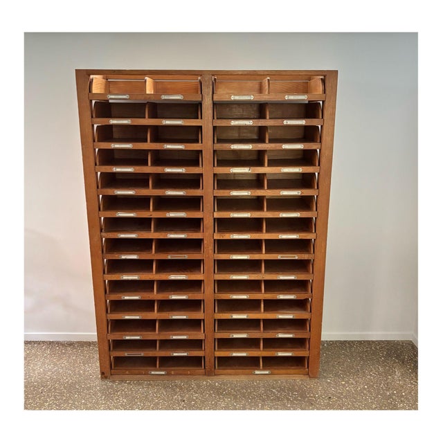 Wooden Archive Cabinet with 28 Drawers, 1940s For Sale - Image 10 of 12