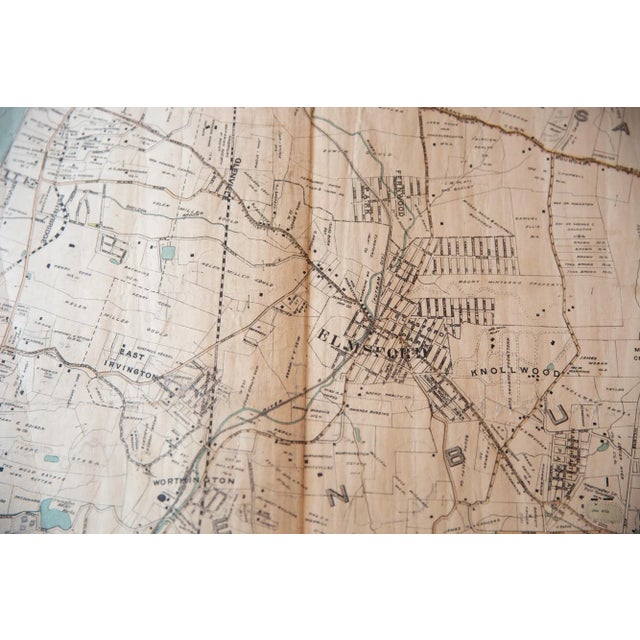 :: Antique map published by E Belcher Hyde circa 1908 showing areas of Westchester County NY, located just south of New...