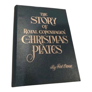 Vintage 1961 the Story of Royal Copenhagen Christmas Plates Hardcover Book and Ephemera For Sale