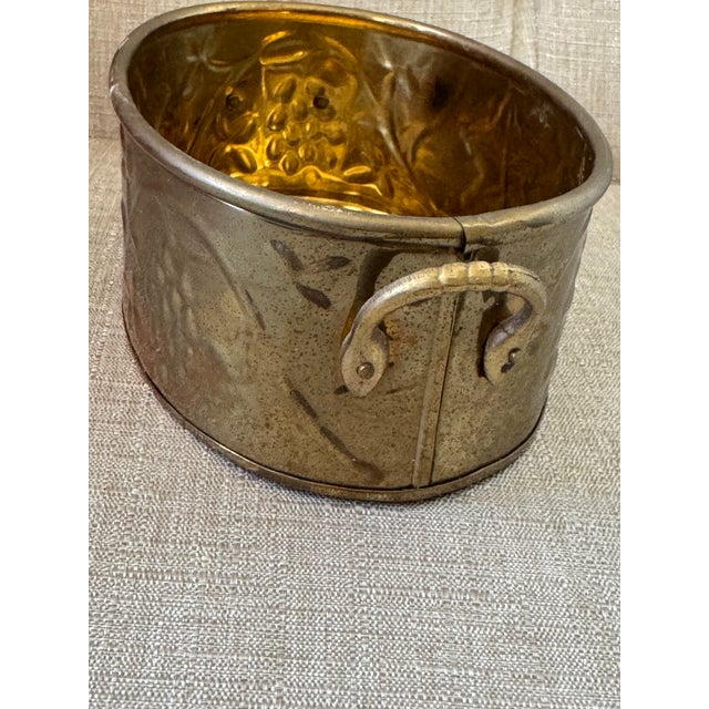 Mid 20th Century Vintage Mid-Century Brass Oval Planter For Sale - Image 5 of 6