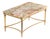 French Brass and Onyx Coffee Table in the Manner of Maison Jansen, C. 1950 For Sale
