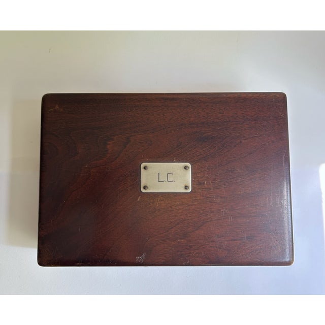 Mid-Century Modern Mid 20th Century Vitrolite Lined Lidded Humidor For Sale - Image 3 of 18