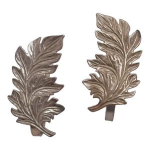 French Gold Gilt Leaf Curtain Tiebacks a Pair