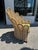 Boho Chic Large Vintage Bamboo and Wicker Fan Back Chair. For Sale - Image 3 of 8