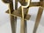 Italian Brushed Brass Fireplace Tools, 1970s For Sale - Image 11 of 15