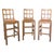 Brown Arts and Crafts High Bar Stools in Leather and Golden Oak, 1900, Set of 3 For Sale - Image 8 of 8