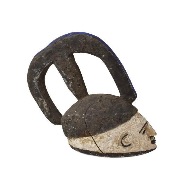 African Early 20th Century Igbo Maiden Spirit Mask Nigeria Sidley Collection For Sale - Image 3 of 7
