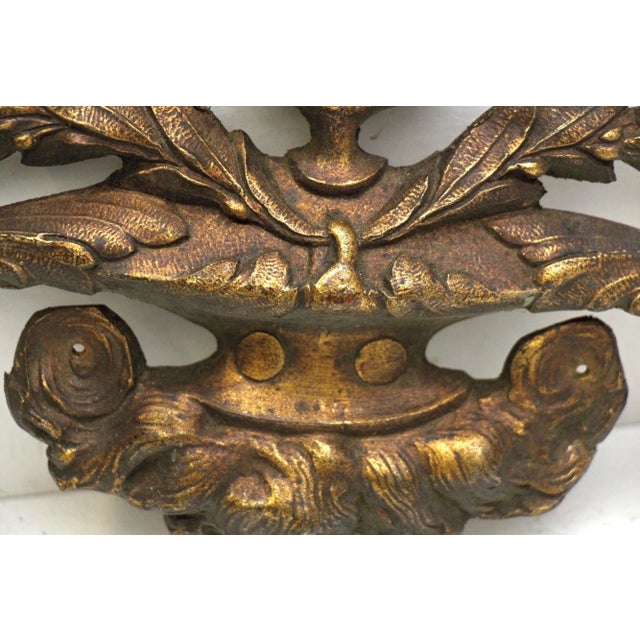 French Mid 20th Century French Bronze Urn Applique For Sale - Image 3 of 4