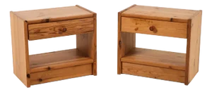 Pair Swedish Mid Century Modern Pine Nightstands, C. 1970’s