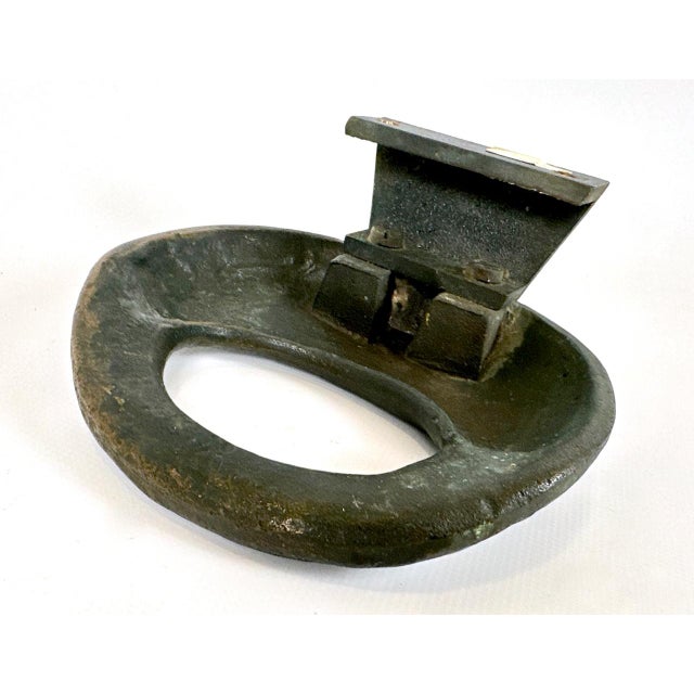 1970s Brutalist Push and Pull Alpana Door Handle in Bronze, 1970s For Sale - Image 5 of 9