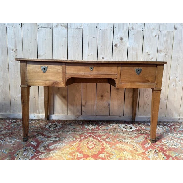 Brown Louis Xvi Period Cherry Wood Desk For Sale - Image 8 of 8
