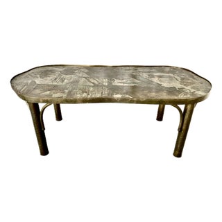 Philip and Kelvin LaVerne Mid-Century Chan Coffee Table For Sale