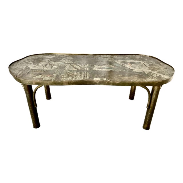 Philip and Kelvin LaVerne Mid-Century Chan Coffee Table For Sale