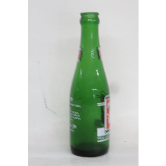 Mid 20th Century 1950s Seven Up 7up 7oz Green Soda Bottle 4337b For Sale - Image 5 of 9