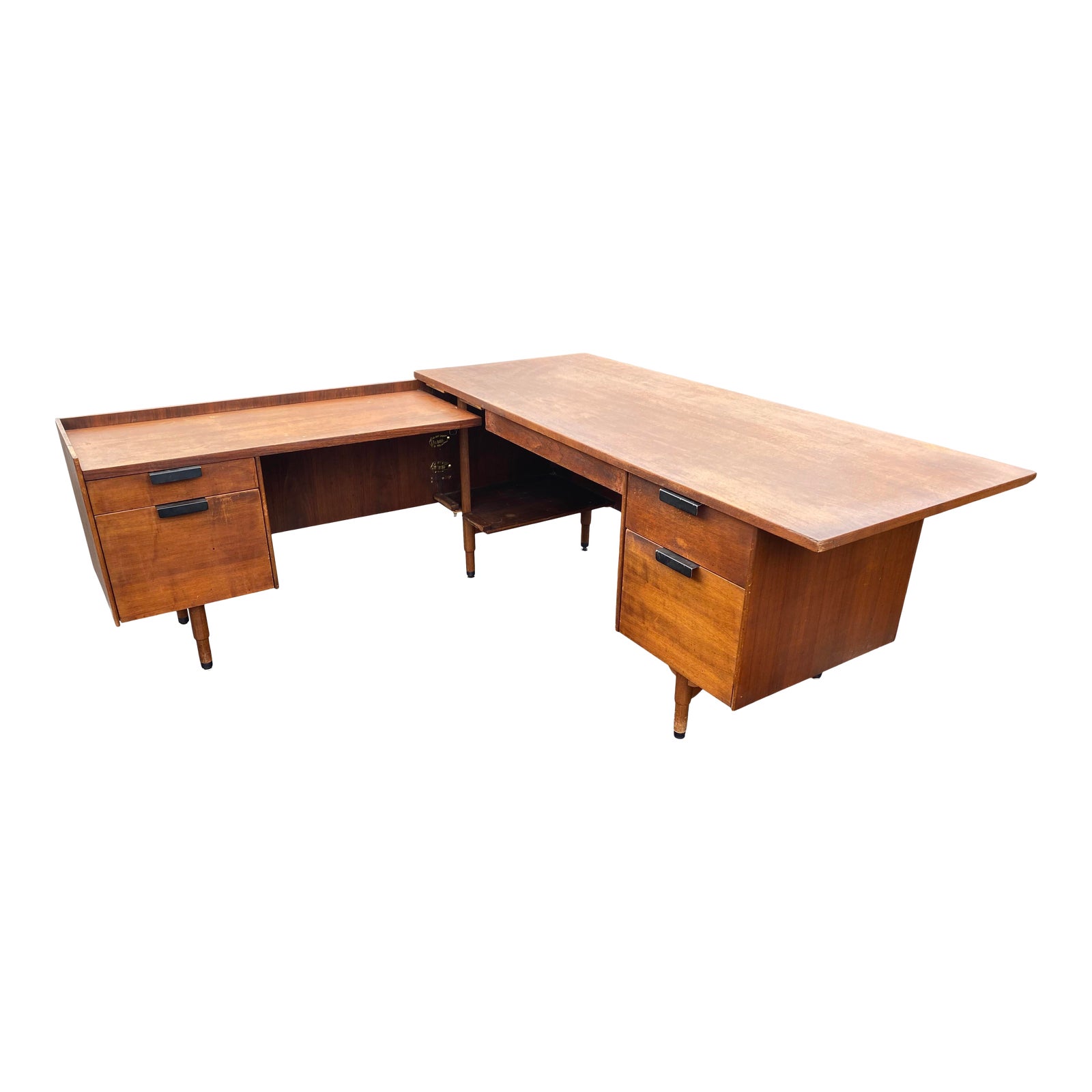 Vintage Mid Century Modern Executive Desk Chairish