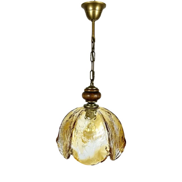 Murano Glass Pendant Lamp by Carlo Nason for Mazzega, Italy, 1970s For Sale