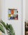 Wood Christiane Corcelle "Friday Night Swing" Mixed Media on Cradled Board, Small Colorful Abstract Painting in Blue, Orange and Pink, 2025 For Sale - Image 7 of 8
