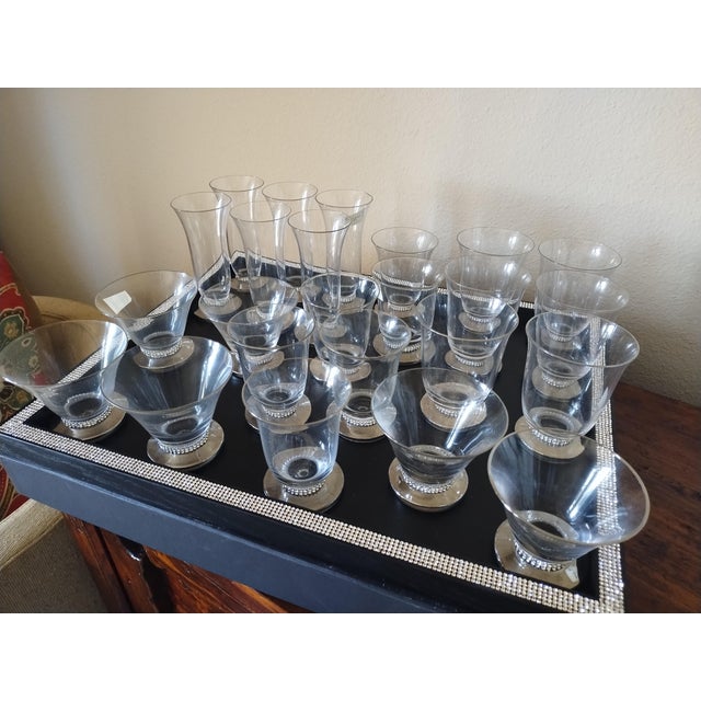 RARE, New in box. Imported from Paris, France. Ltd edition items, no longer in production. "Diva" cocktail, wine and water...