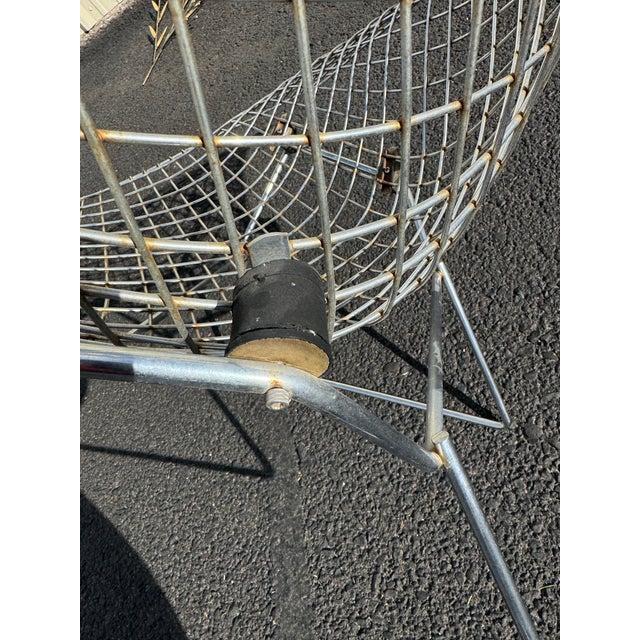 1960s Attributed Bertola Large Diamond Chair For Sale - Image 9 of 12