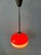 Vintage Orange Glass Pendant Lamp from Peill & Putzler For Sale - Image 3 of 11
