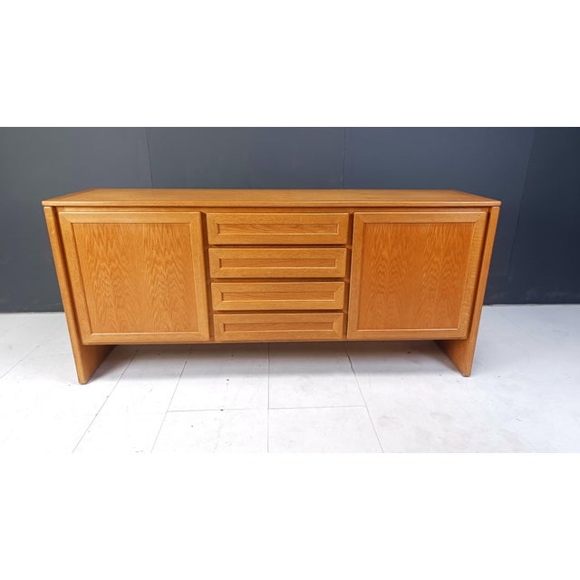 Mid-Century Modern Vintage Oak Sideboard, 1960s For Sale - Image 3 of 11