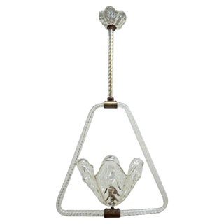 Murano Glass Pendant from Barovier & Toso, 1940s For Sale