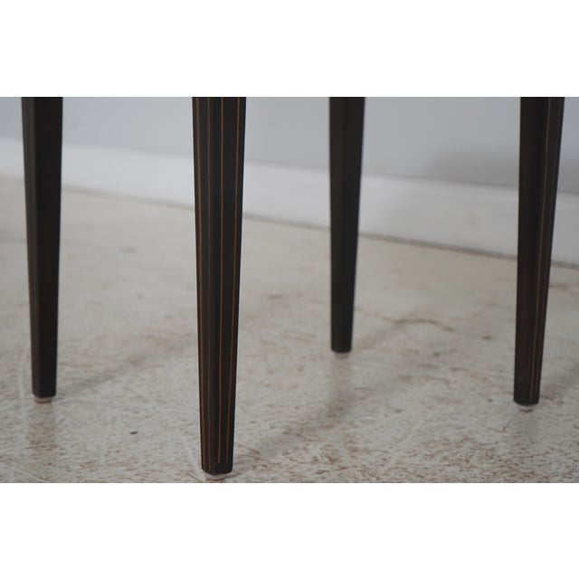 Sherrill Black & Gold Crackle Paint Pembroke Drop Leaf Table For Sale - Image 13 of 17