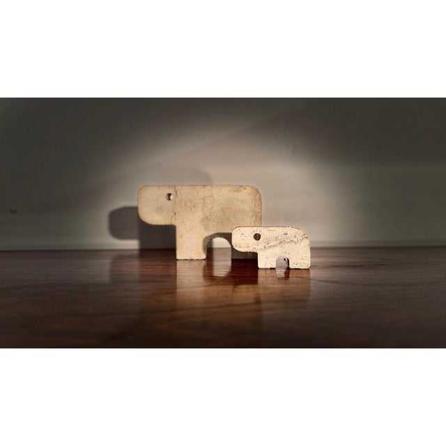 Minimalist Travertine Animals attributed to Fratelli Manelli, 1970s, Set of 2 For Sale - Image 11 of 17