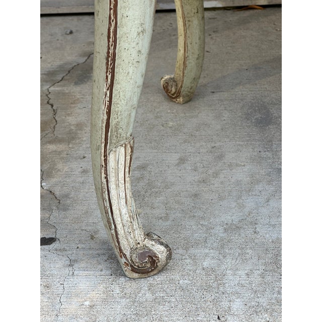Pair of Painted Louis XV Armchairs With Hand Caned Seats, France, Circa 1830 For Sale - Image 12 of 18