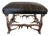 Faux Hide and Antler Ottoman For Sale