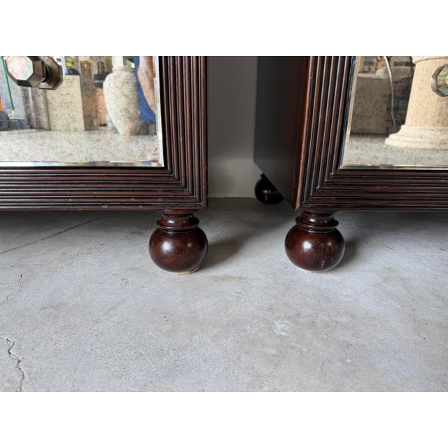 Tommy Bahama Royal Kahala Starlight Mirrored Three-Drawer Nightstands – A Pair For Sale - Image 4 of 18