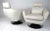 Modern Style Swivel Lounge Chairs - a Pair For Sale - Image 12 of 12
