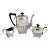 1920s Art Deco English Silver Tea Service - Set of 3 For Sale