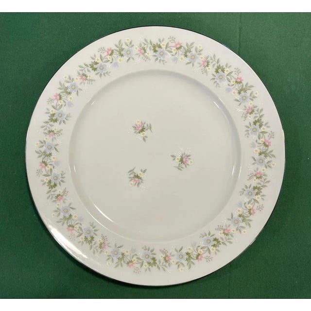 English Vintage Haviland Bavaria "Forever Spring" Dinner Plates - S/5 For Sale - Image 3 of 12