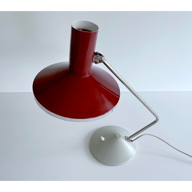 Red Large Vintage Desk Lamp from Helo, 1960s For Sale - Image 8 of 18