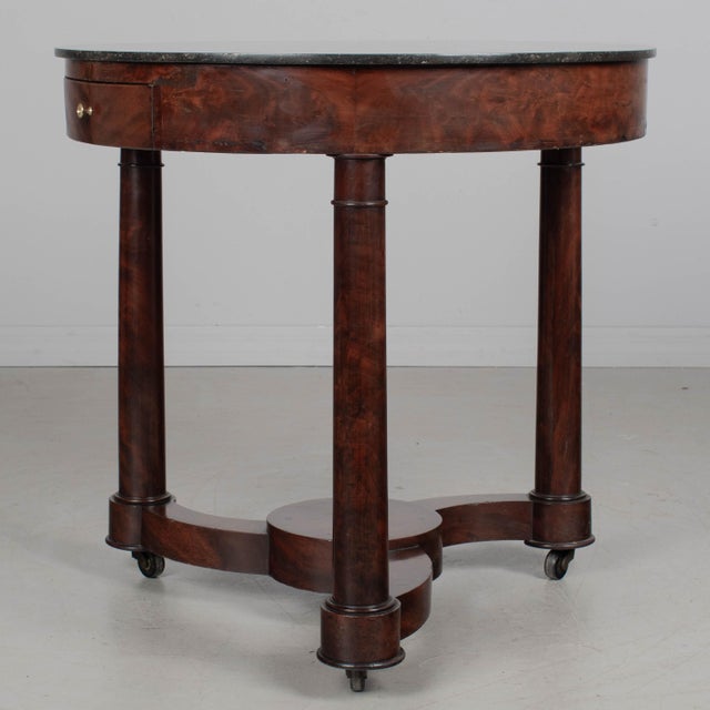 19th Century French Mahogany Gueridon or Game Table For Sale - Image 9 of 17
