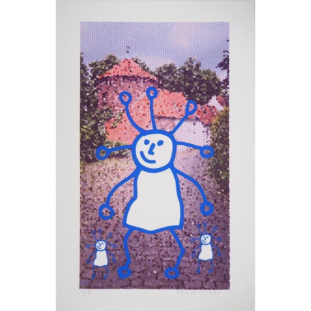 Paul Kostabi, Mother and her Children, Giclee Print For Sale - Image 6 of 6