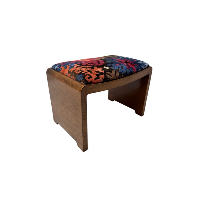 1930s Art Deco Stool by De Coene Frères Kortrijk, 1930s For Sale - Image 5 of 10