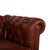 Vintage Chesterfield Leather Three-Seater Brown Sofa For Sale - Image 3 of 16