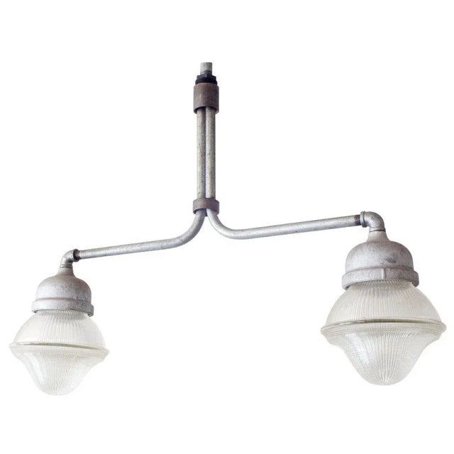 Dual Crouse-Hinds Holophane Pendant For Sale In New York - Image 6 of 6